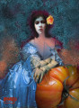 rosa rota sobre un tomate